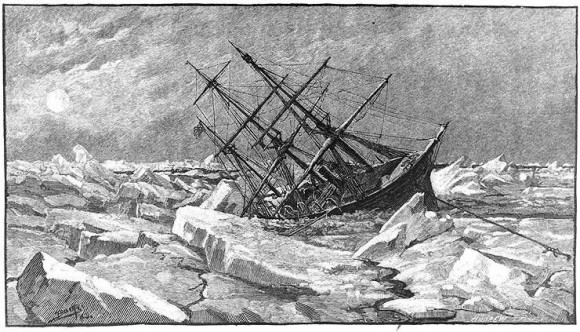 FOTO 04 El Jeannette atrapado por los hielos 12 junio 1881
